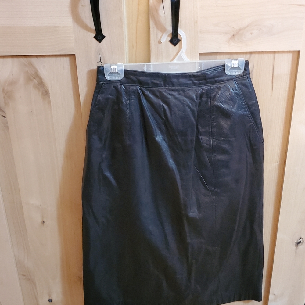 Vintage Berman's Leather Skirt